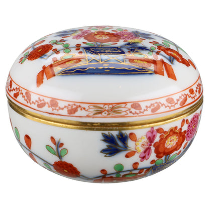 Süßstoffdose Deckeldose klein Tischchenmuster I.W Knaufzeit