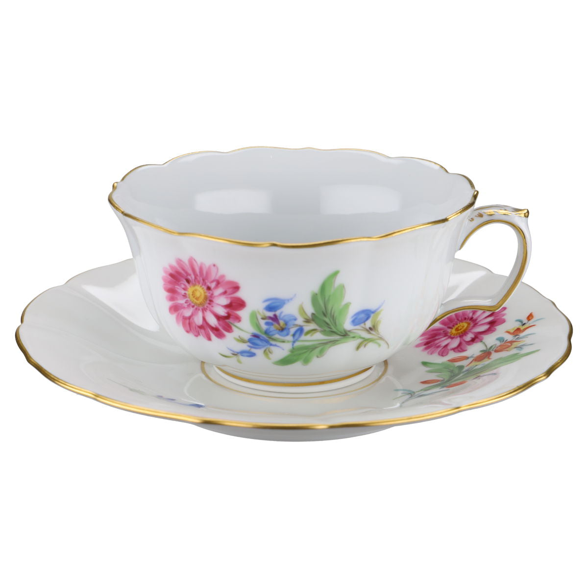 Teetasse mit Untertasse Aster rosa