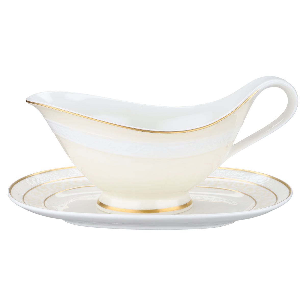 Sauciere mit Teller 2-tlg