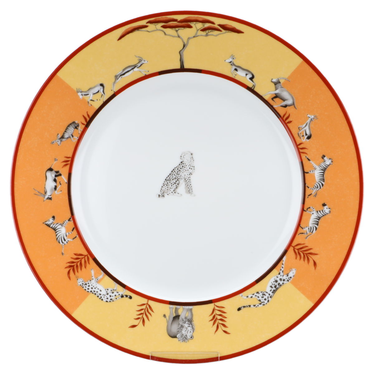 Speiseteller Gepard sitzend