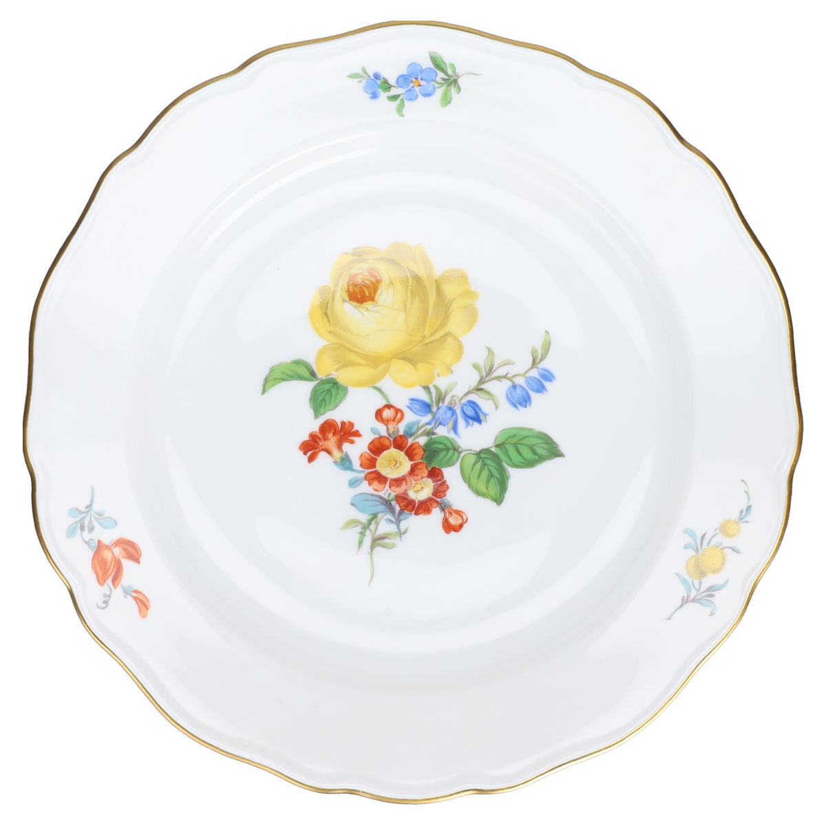Kuchenteller klein Rose gelb