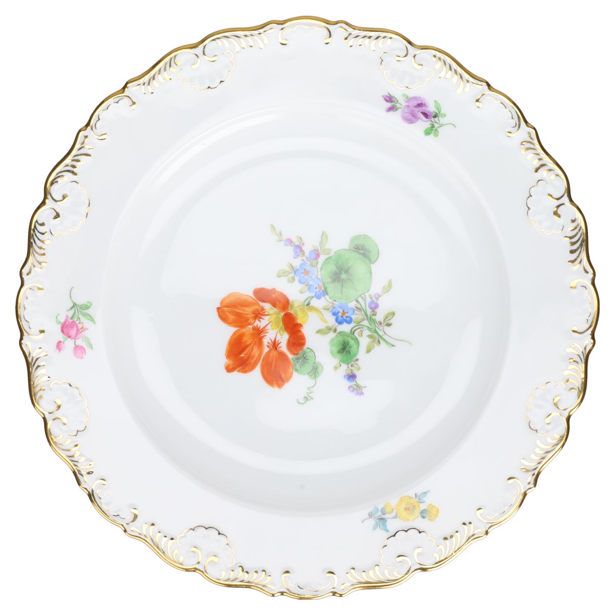 Kuchenteller Blüte Orange