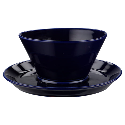 Sauciere mit Teller einteilig