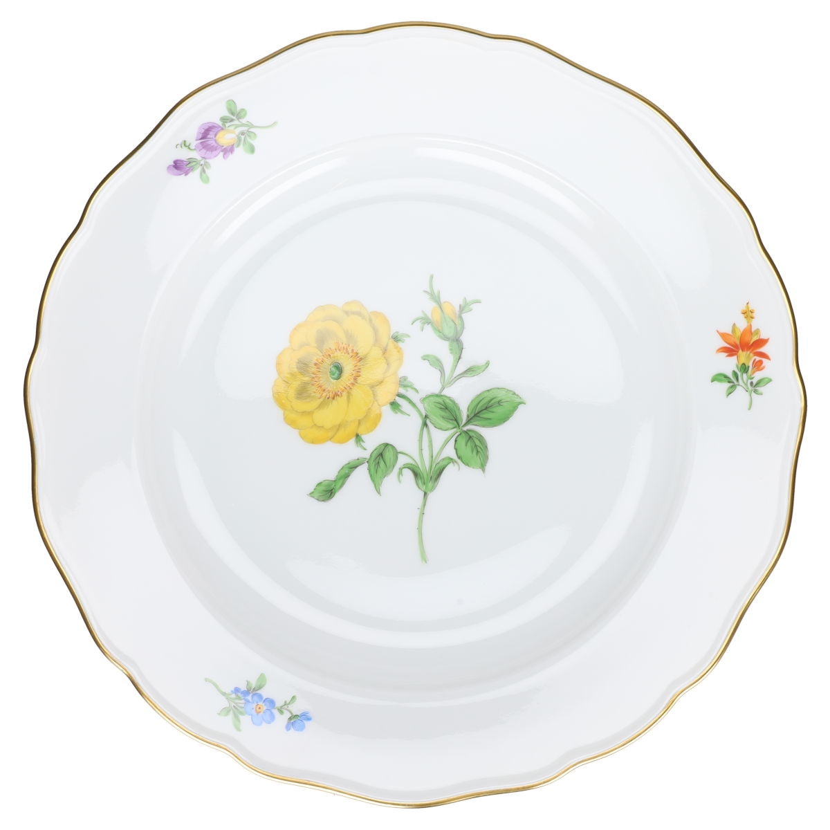 Speiseteller Mohnblume gelb mittel
