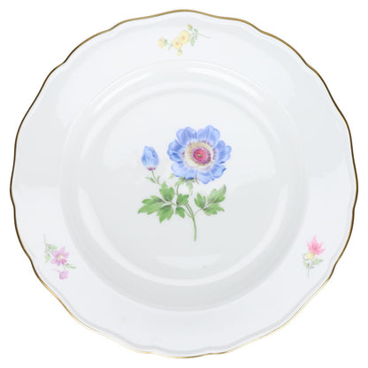 Speiseteller Blaue Blume aufgeblüht mitte