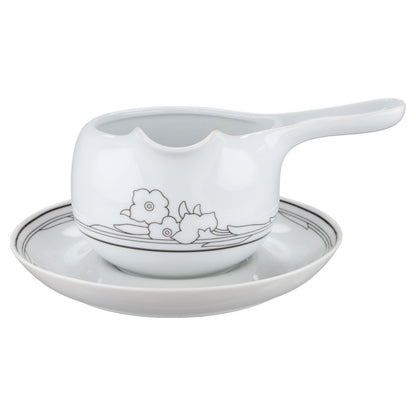 Sauciere mit Teller 2-tlg