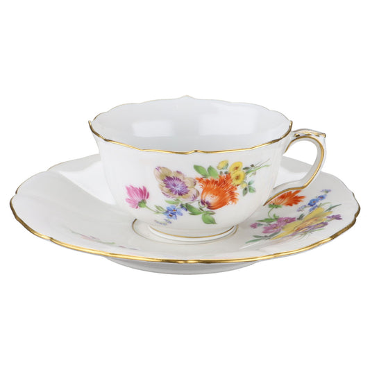 Mokkatasse Espressotasse mit Untere Chrysantheme orange