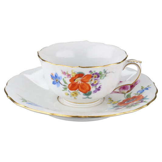 Mokkatasse Espressotasse mit Untere Motiv Klematis Orange