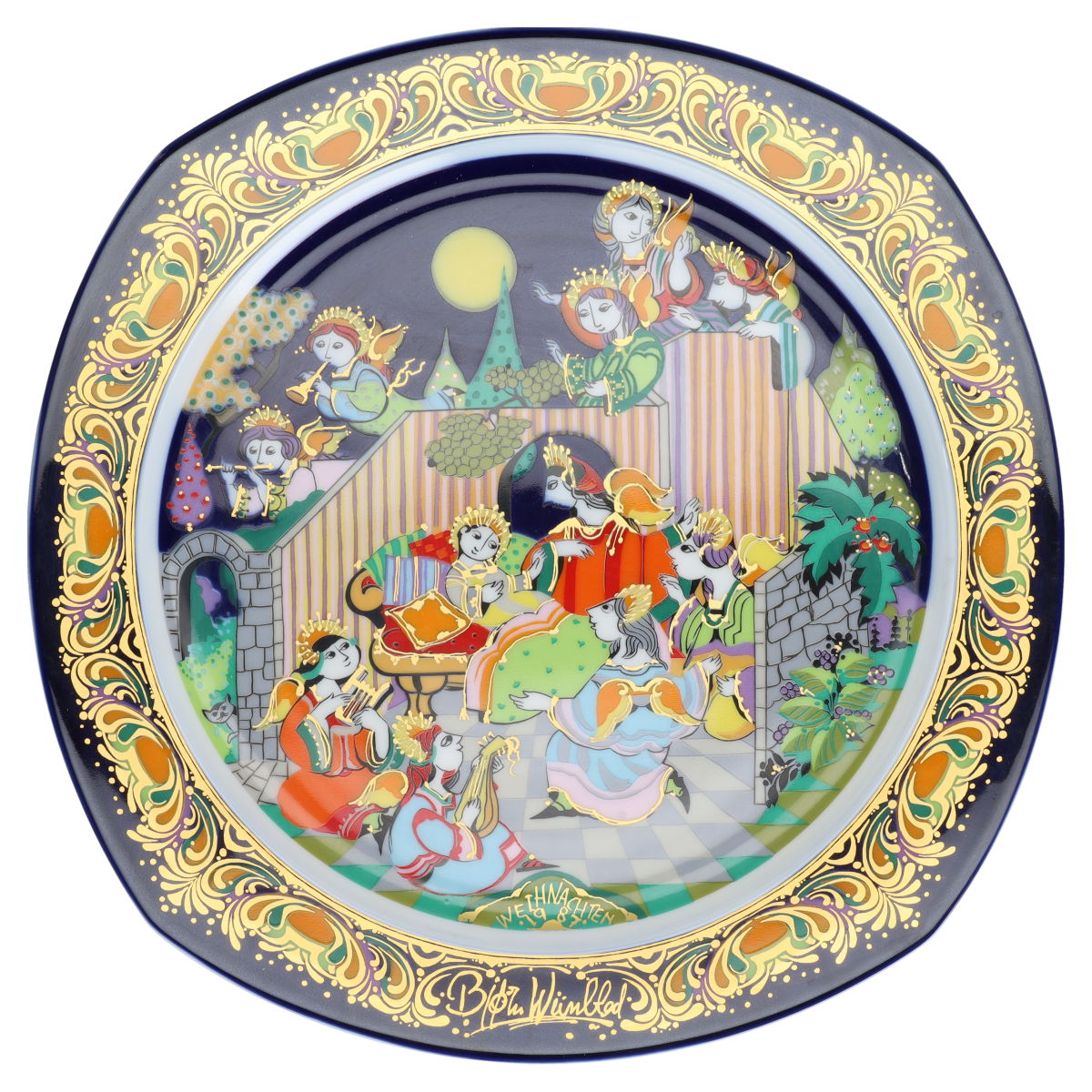 Weihnachtsteller 1987 - O du fröhliche