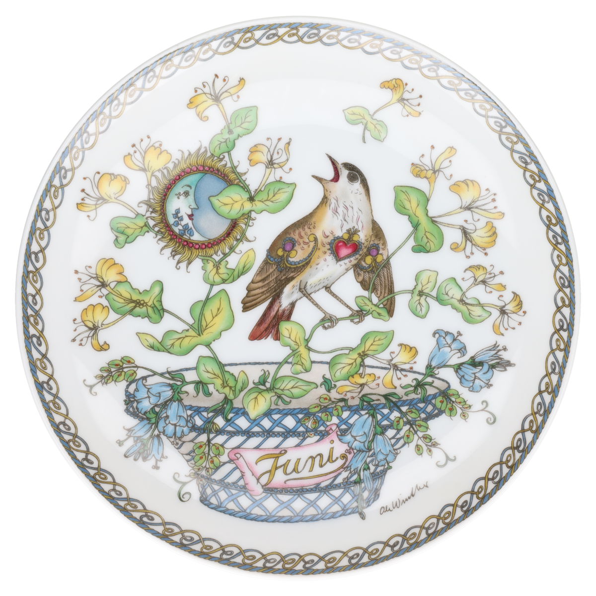 Wandteller 06 Juni Nachtigall II. Wahl