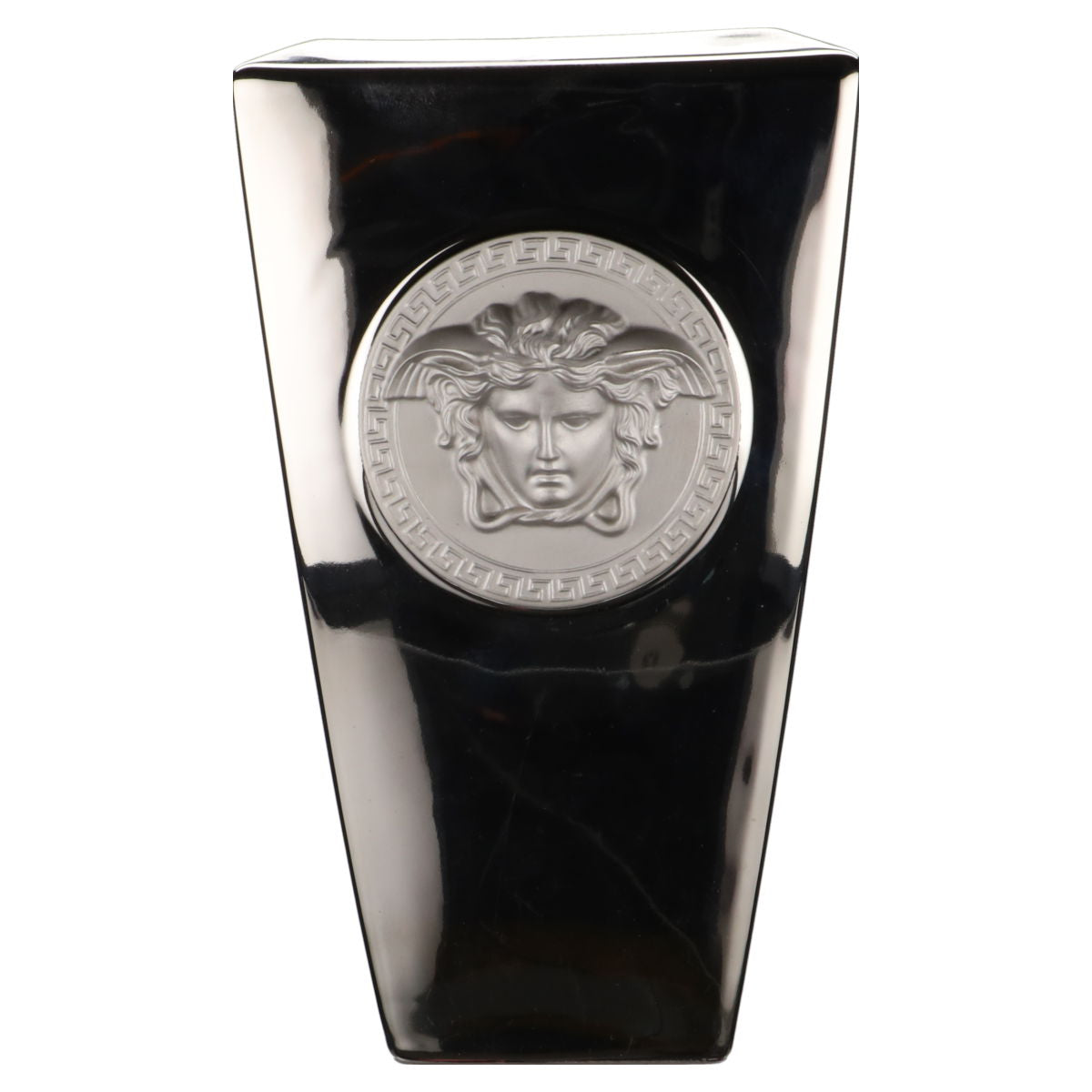 Vase groß Medusa Volldekor Silber
