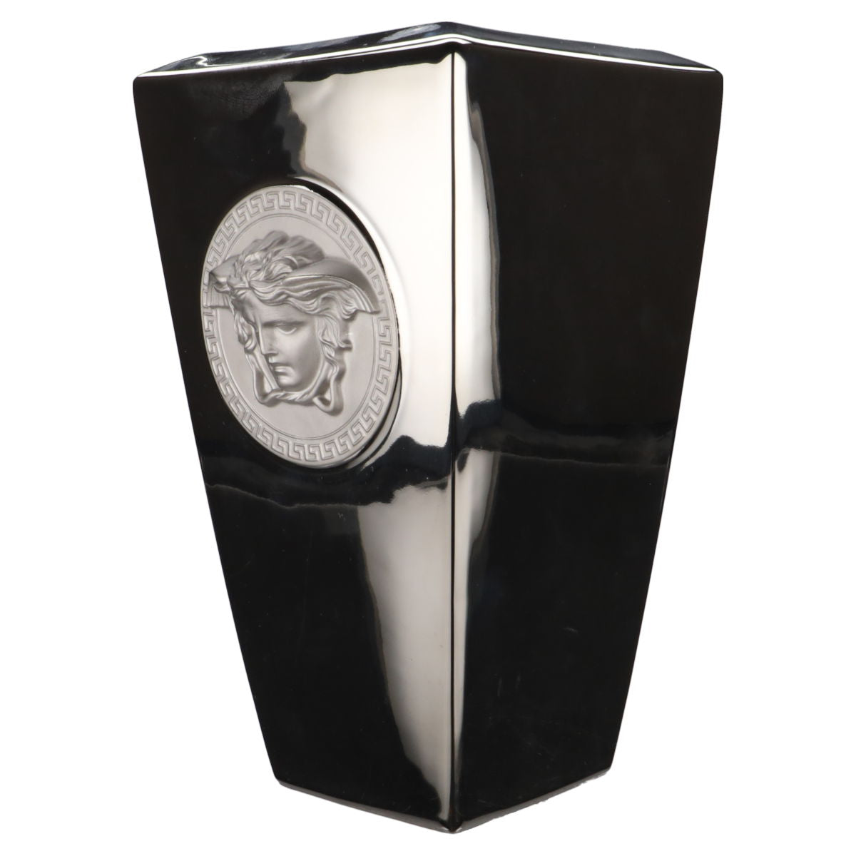 Vase groß Medusa Volldekor Silber