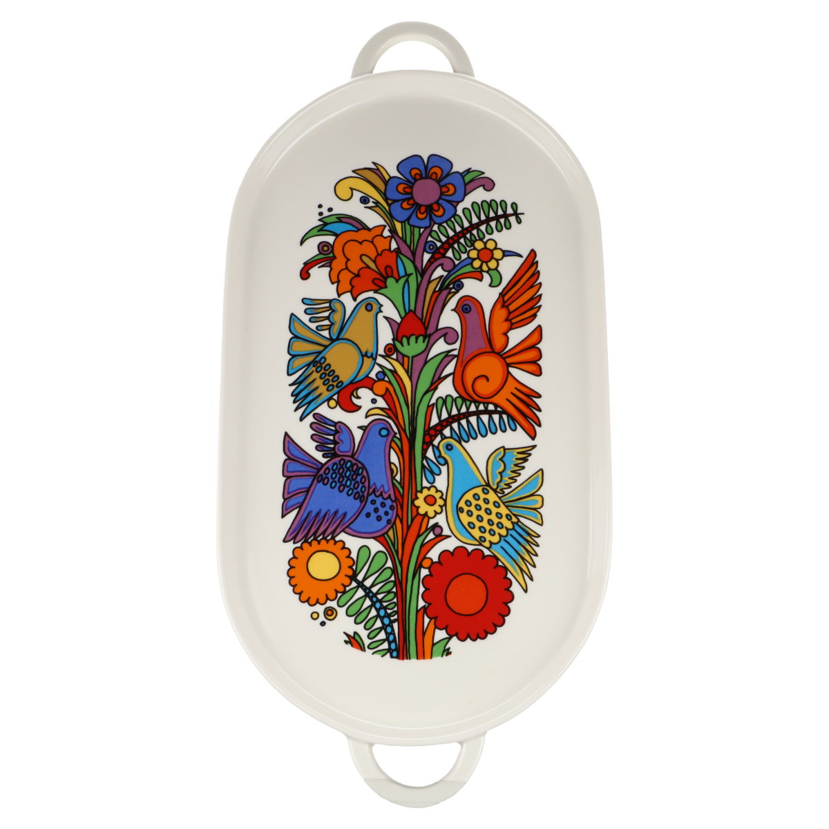 Fleischplatte klein mit Griffen Teildekor