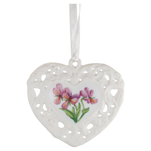 Anhänger Durchbruch-Herz Hornveilchen