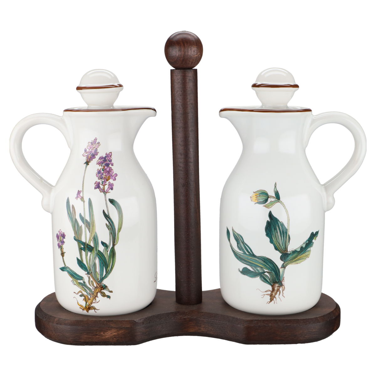 Menage mit Essig- und Ölkännchen