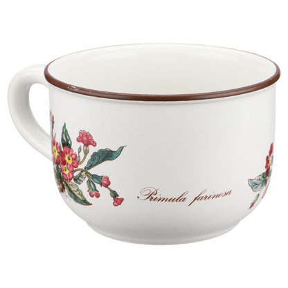 Milchkaffeetasse klein Primula farinosa rot