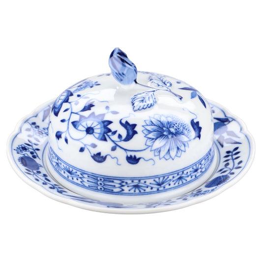 Butterdose rund klein mit Knospe