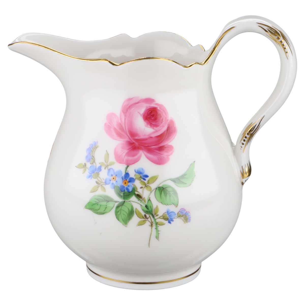 Milchkännchen Blüte Rosa und Blau
