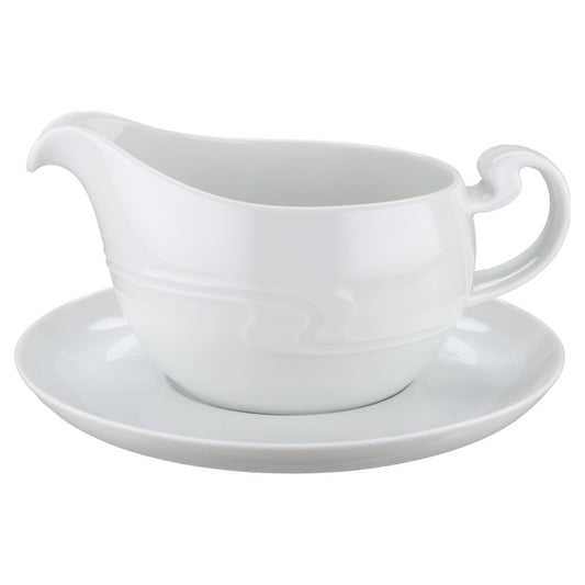 Sauciere mit Teller 2-teilig