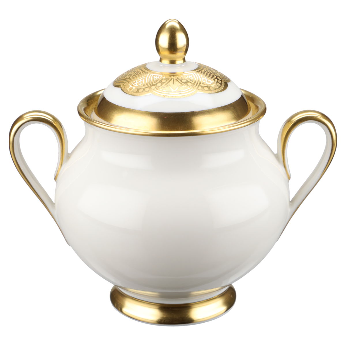 Zuckerdose klein mit Goldbordüre