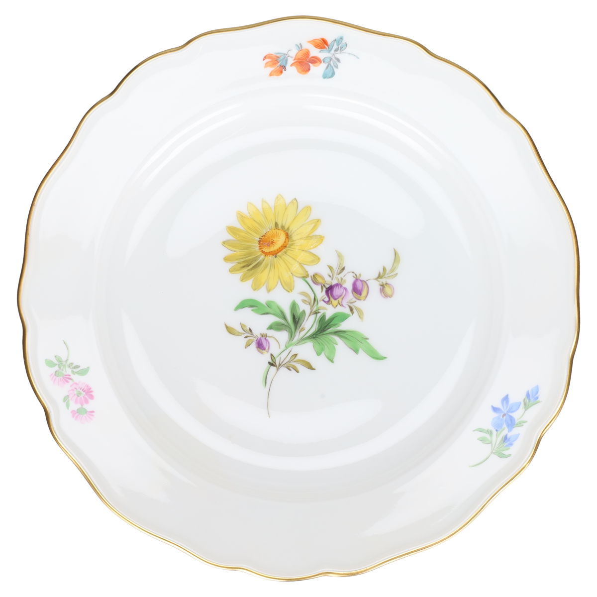 Kuchenteller Margerite gelb Mitte