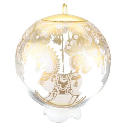 Weihnachtskugel Icarus Schaukelpferd in OVP