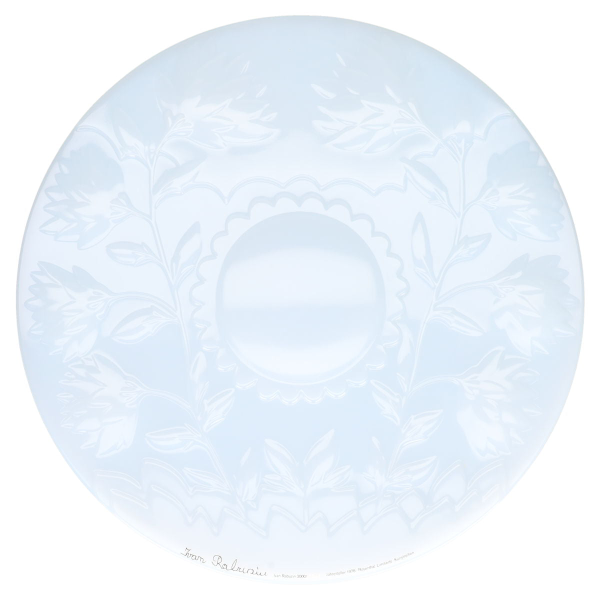 Jahresteller in Glas Ivan Rabuzin 1978 Auflage 2268 mit Zertifikat in OVP