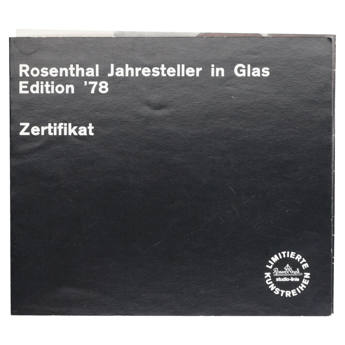 Jahresteller in Glas Ivan Rabuzin 1978 Auflage 2268 mit Zertifikat in OVP