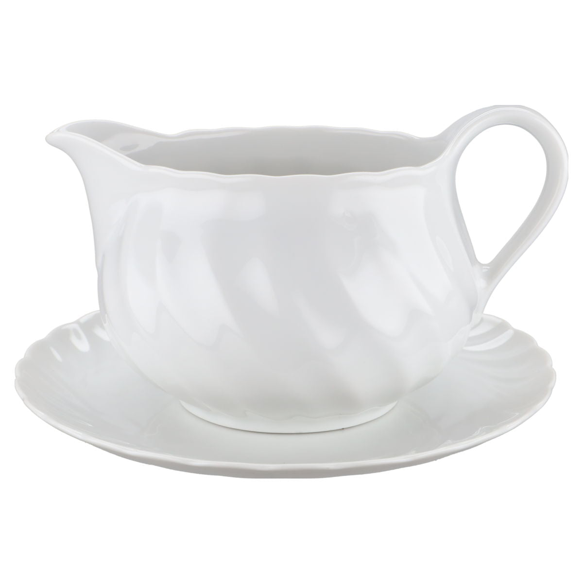 2-teilige Sauciere mit Teller