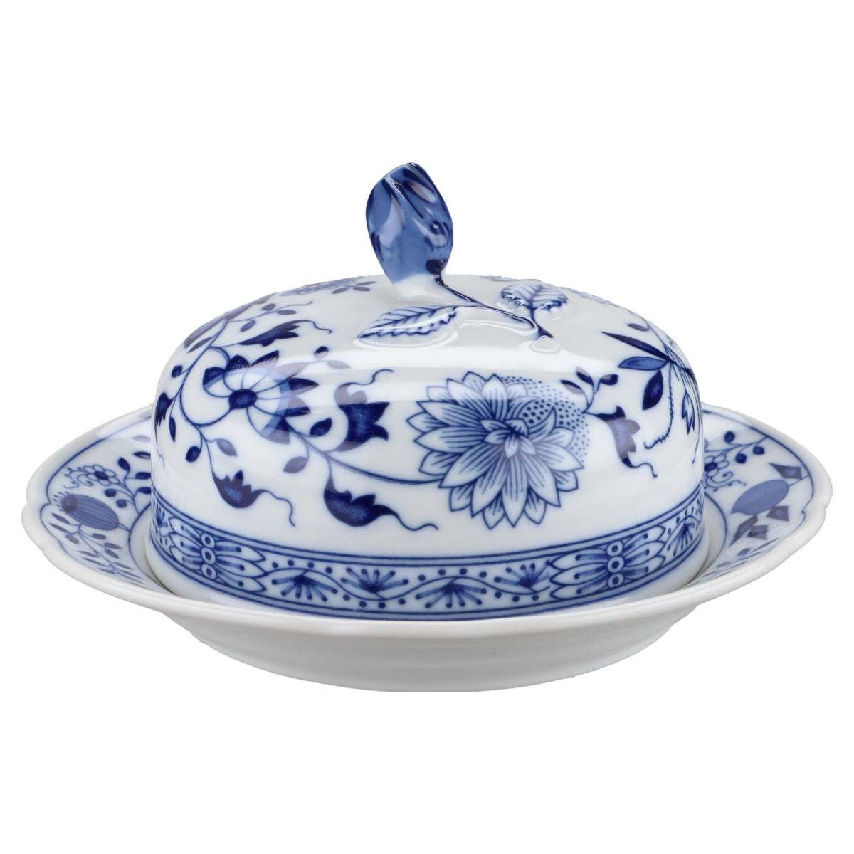 Butterdose rund klein mit Knospe