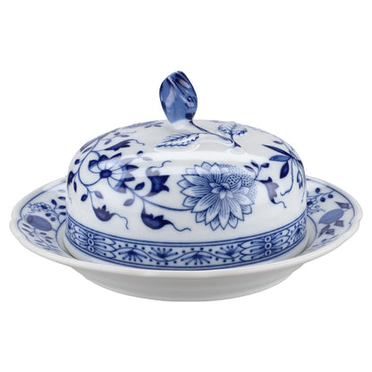 Butterdose rund klein mit Knospe