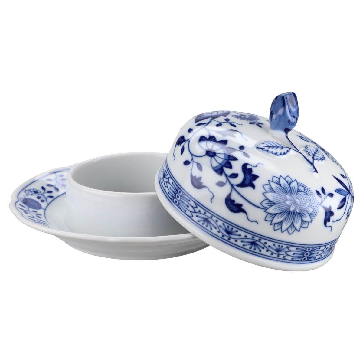 Butterdose rund klein mit Knospe