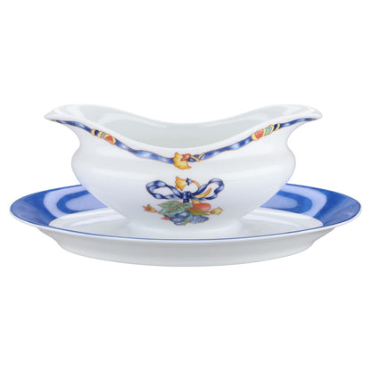 Sauciere mit Teller einteilig