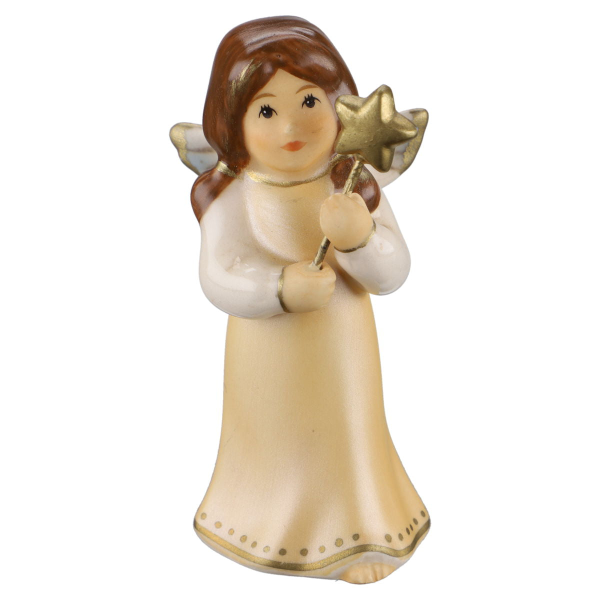 Engel mit Sternstab, goldenes Kleid
