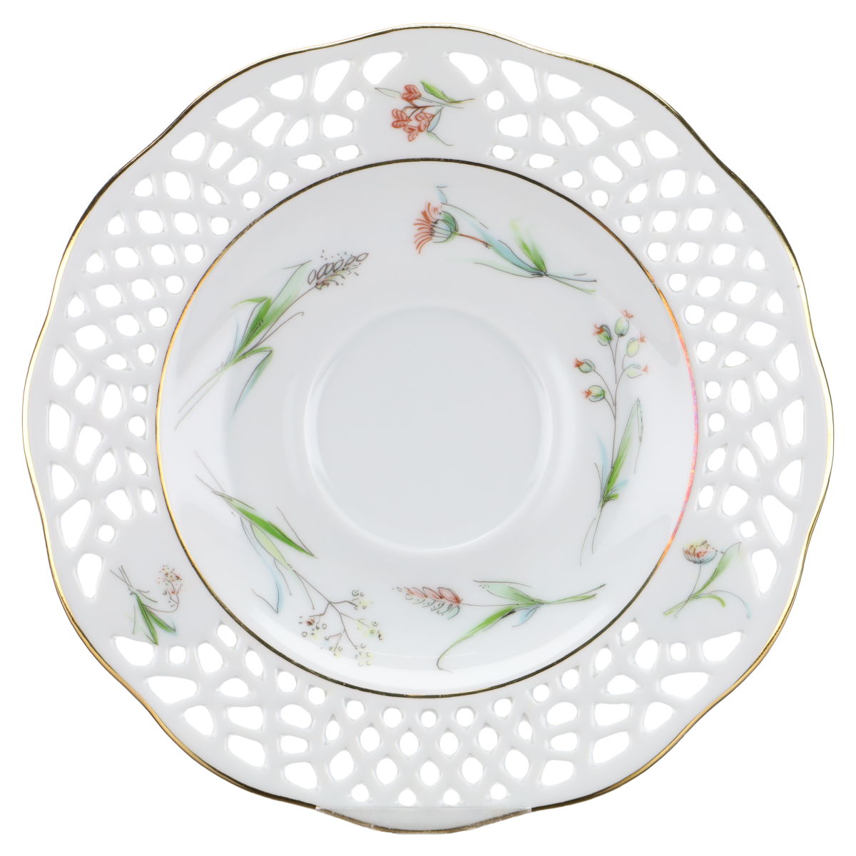 Untertasse für Kaffee Feldblumen