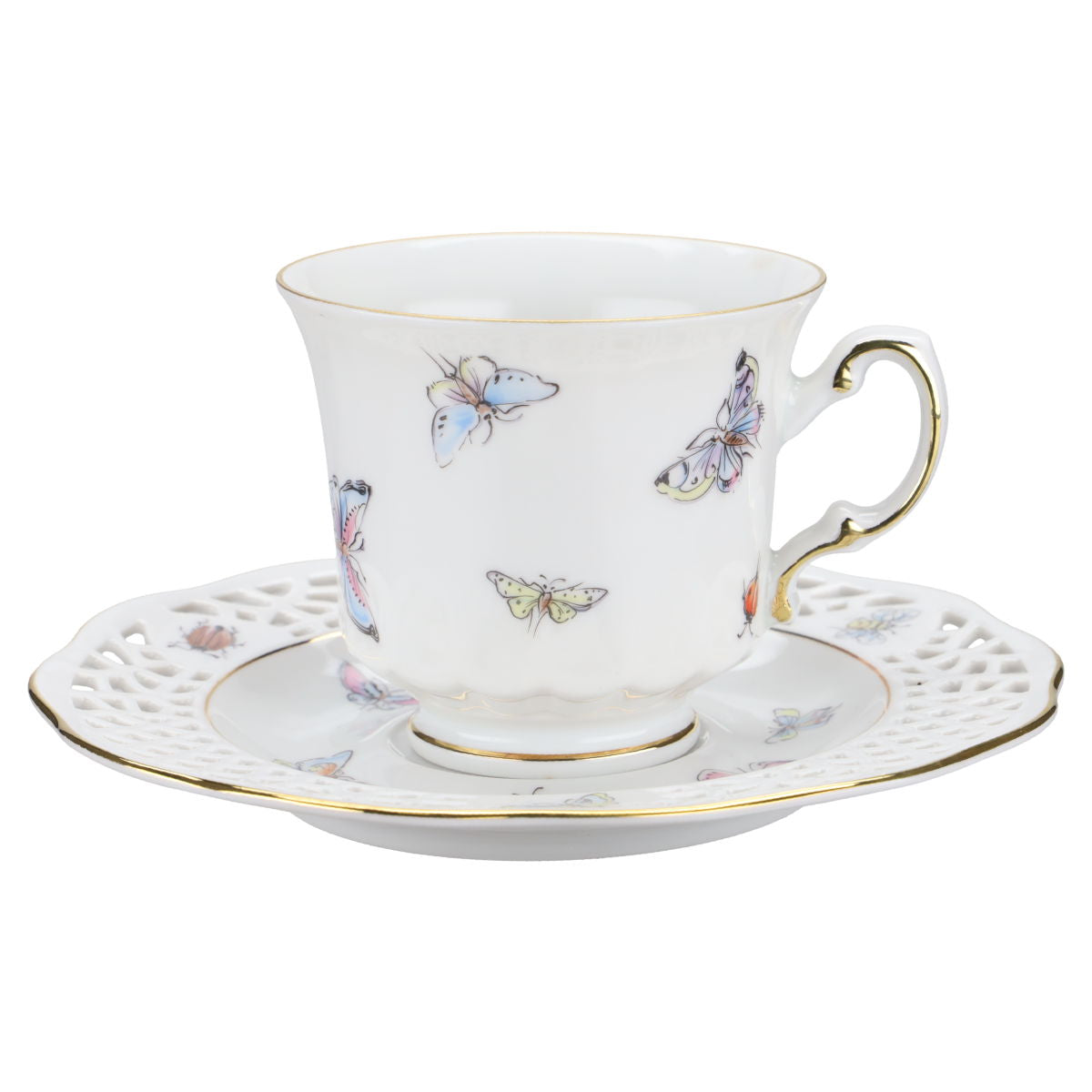 Kaffeegedeck 3- teilig (Schmetterlinge/Insekten)