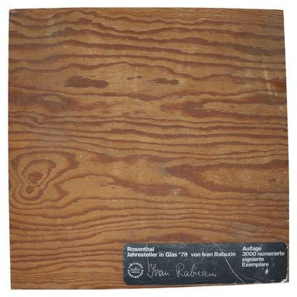 Jahresteller in Glas Ivan Rabuzin 1978 Auflage 378 in OVP