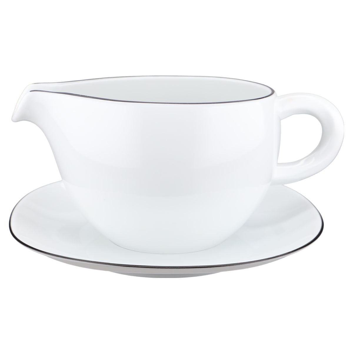 Sauciere mit Teller 2-tlg