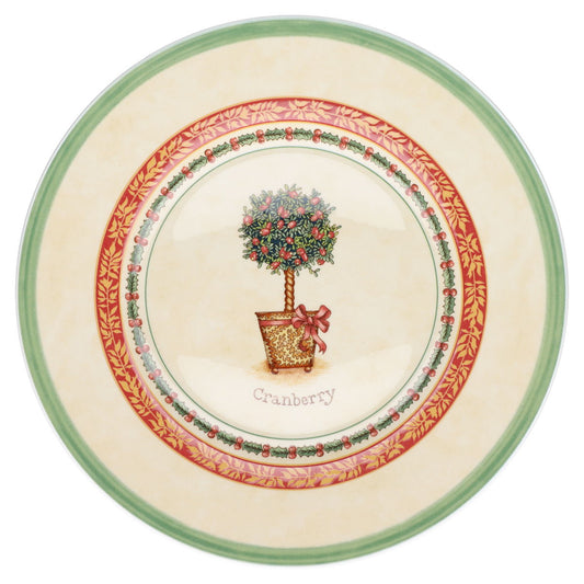 Kuchenteller groß/Frühstücksteller Topiary Cranberry