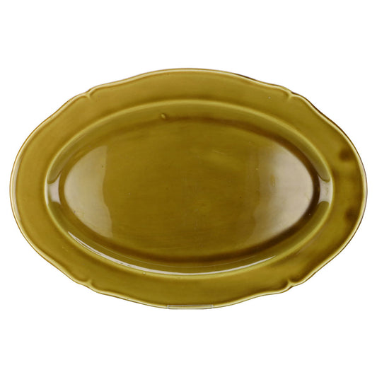 Fleischplatte mittelgroß Vintage grün