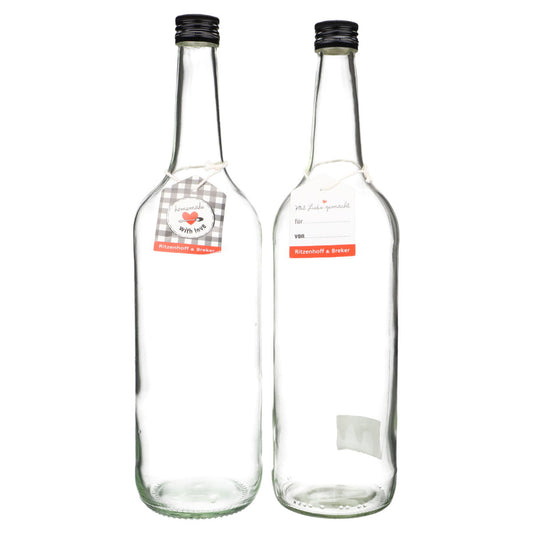 2 x Flasche mit Drehverschluss 1 l