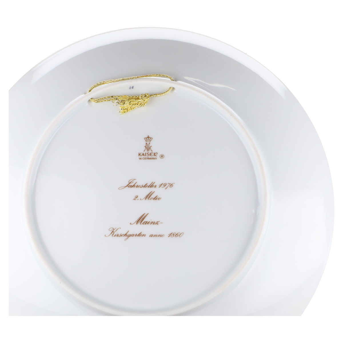Sammelteller 1976 - Mainz Kirschgarten anno 1860 - Kaiser