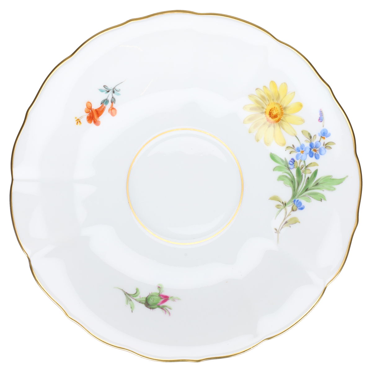 Teetasse  mit Untertasse Margarite gelb
