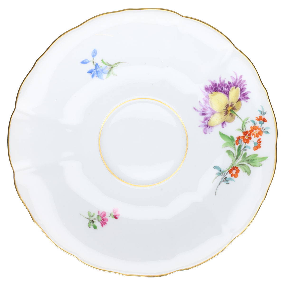Teetasse mit Untertasse Chrysantheme lila
