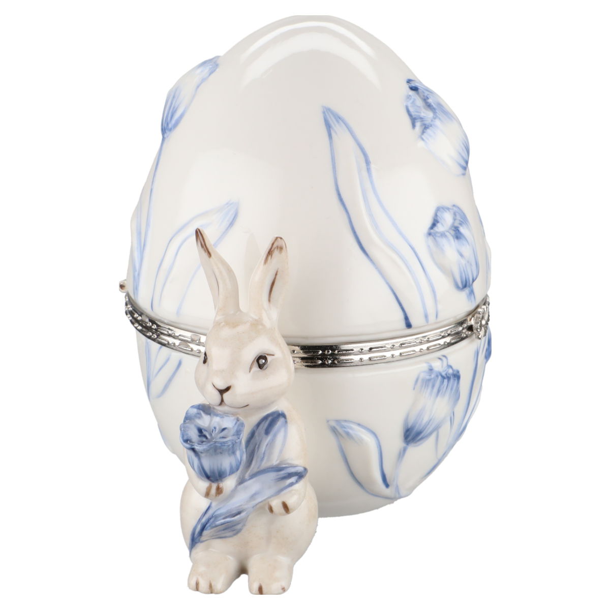 Bonbonniere / Dosen Treat weiss mit Hase in OVP