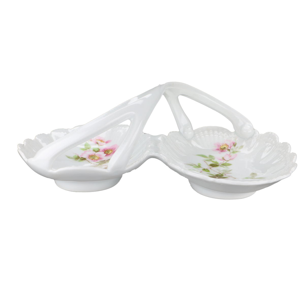 Gebäckschale mit Henkel 27,5 cm x 24 cm H 10,5 cm