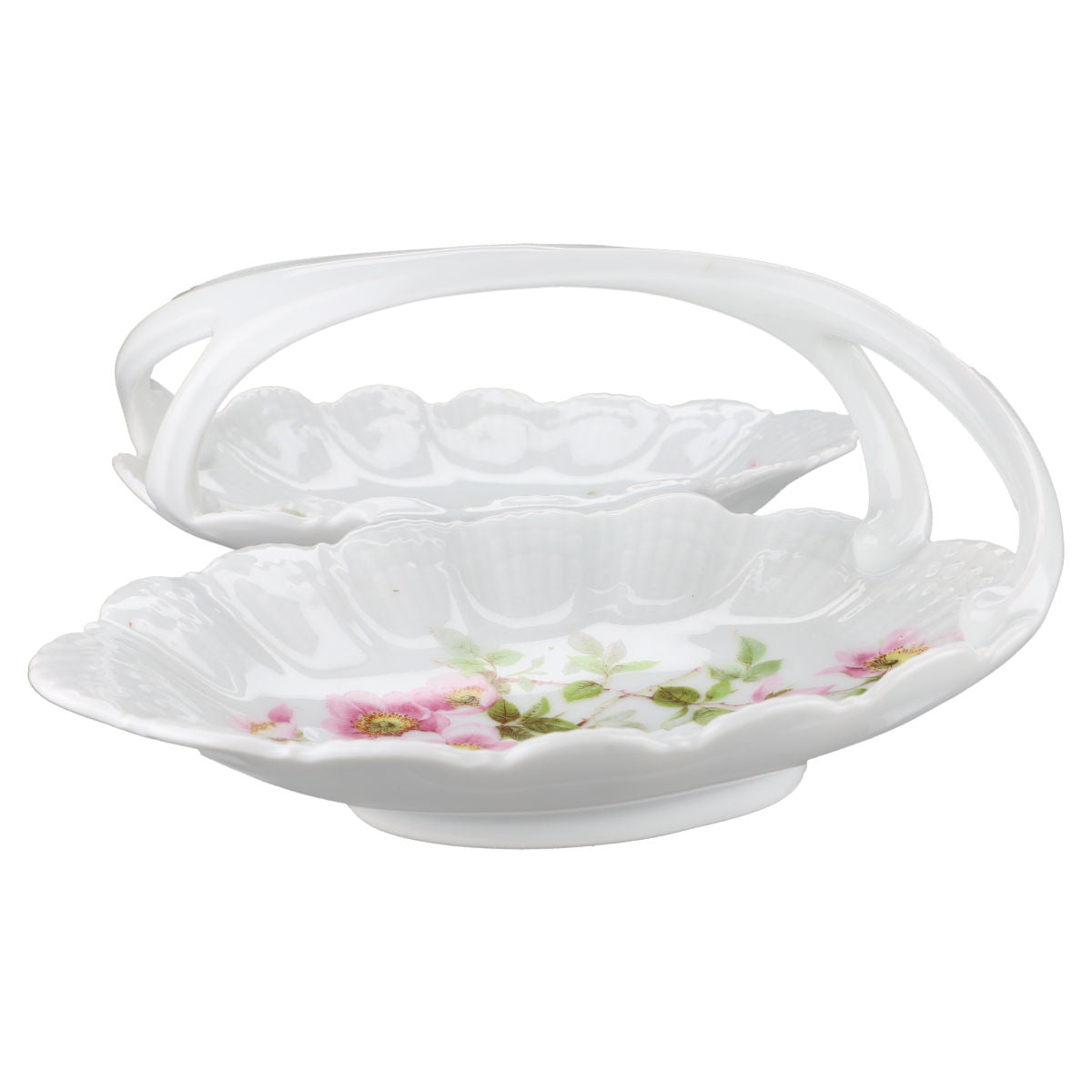 Gebäckschale mit Henkel 27,5 cm x 24 cm H 10,5 cm