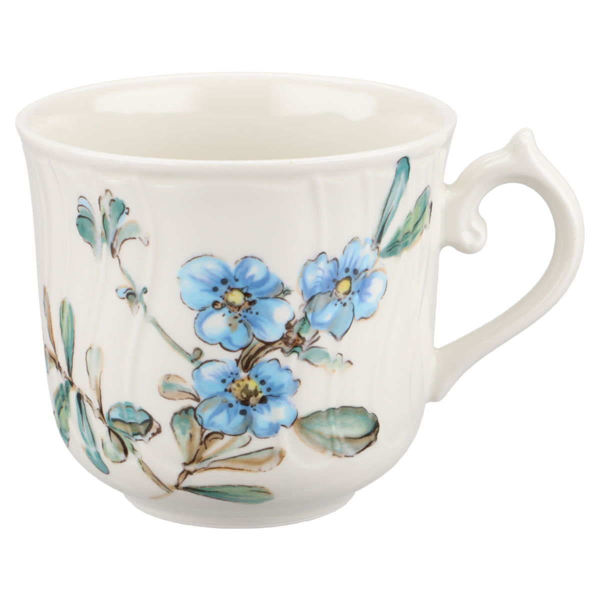 Kaffeetasse mit Untere blaue Blüte
