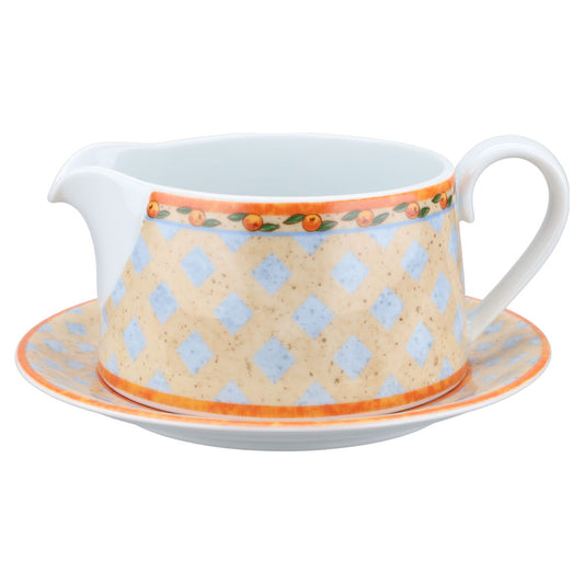 Sauciere mit Teller 2-tlg