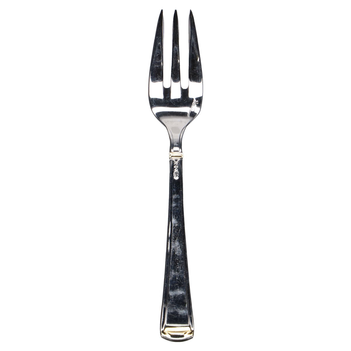 Kuchengabel teilvergoldet